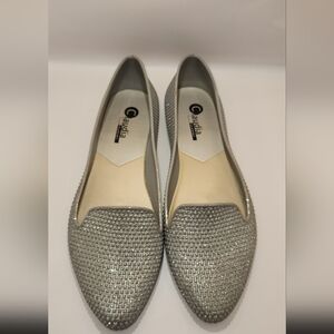 Silver Women's Loafers Size 41